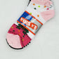 Polyester Cotton Mix Ladies Anklet Socks Cute 12 Pack