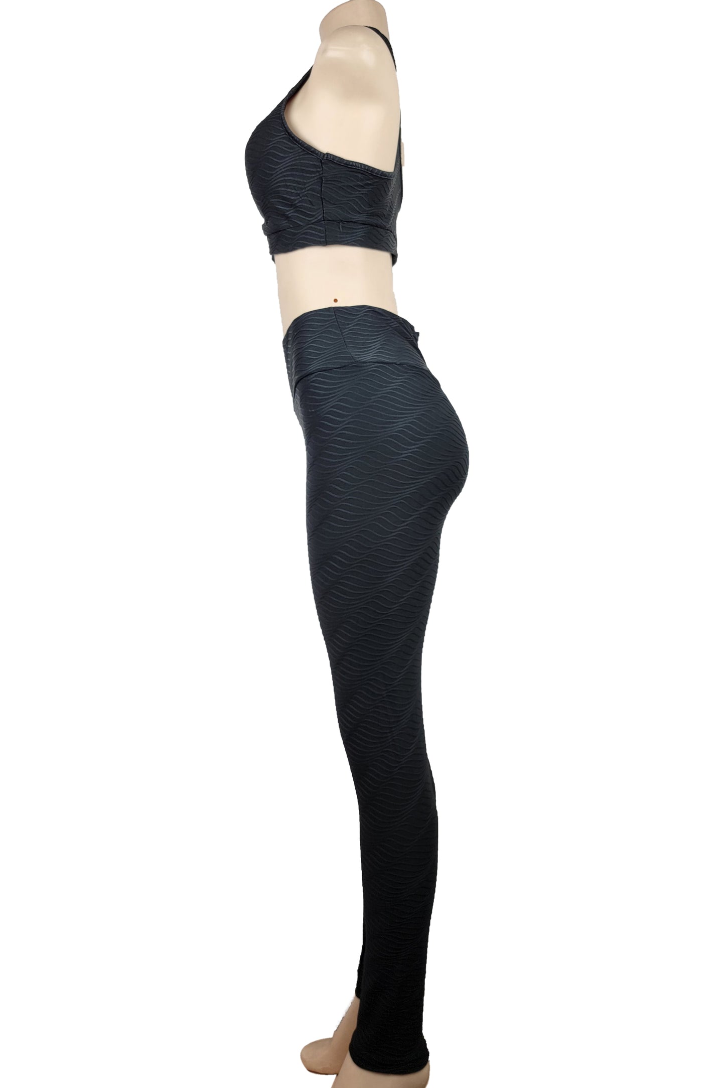 Womens Activewear Sports Yoga 2 Piece Set Good Stretch Fabric Leggings