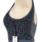 Womens Activewear Top Bottom Set Yoga Sports Leopard Pattern