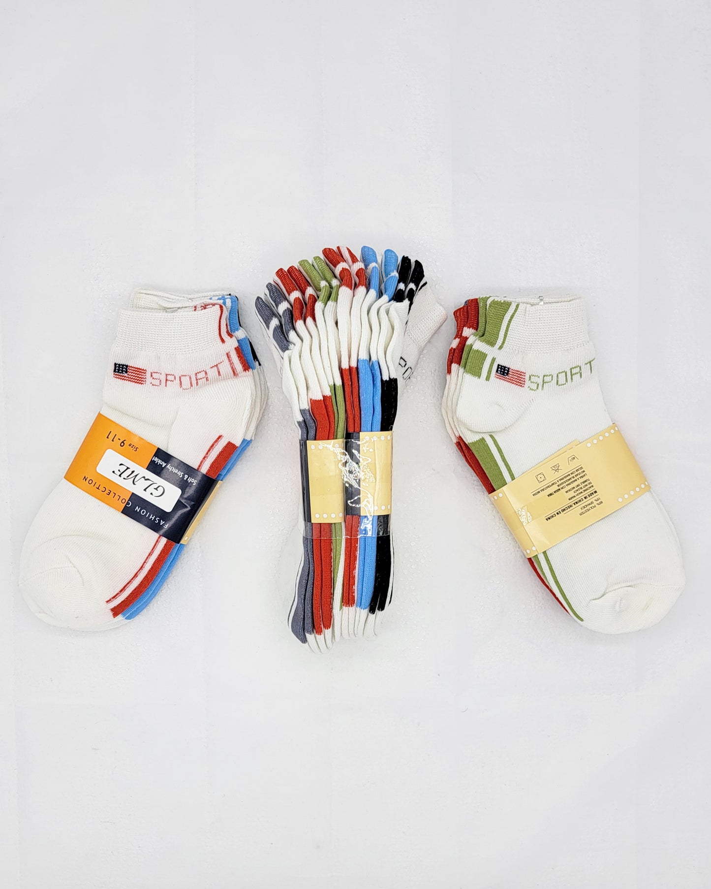 12 Pack Fashion Collection Sport Socks