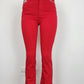 Women's Red Jeans w/ Embroidery