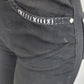 Women's Embroidered Design Black Jeans