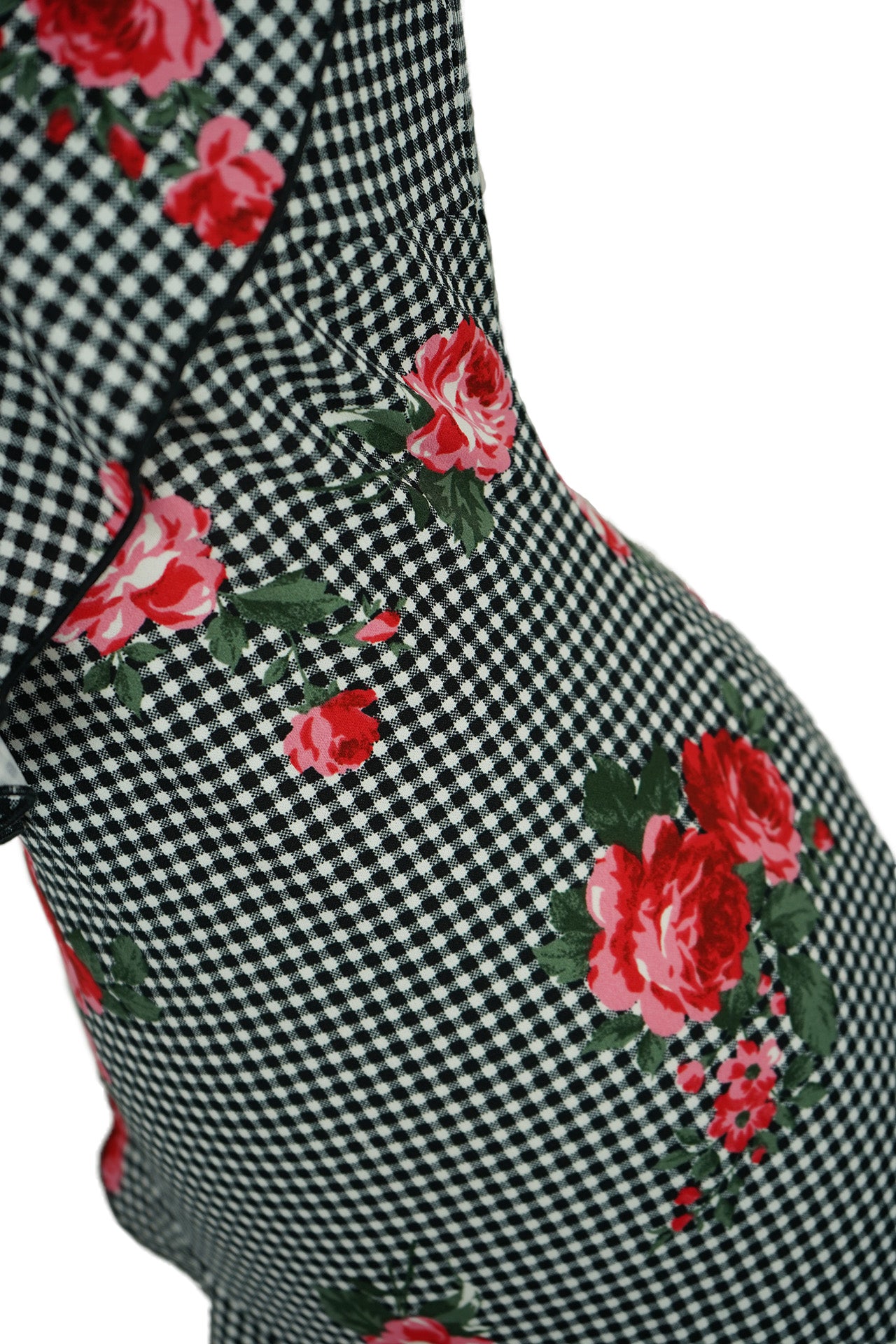 Rose Print Picnic Pattern Dress