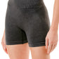 Mineral Wash Butt Lift Shorts