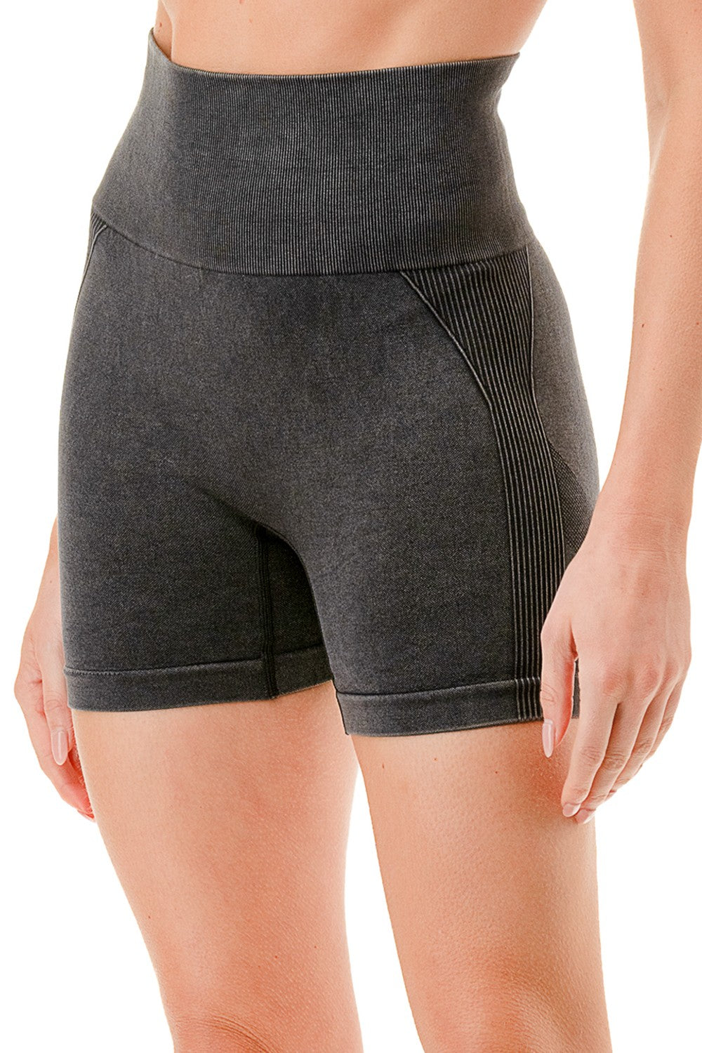 Mineral Wash Butt Lift Shorts