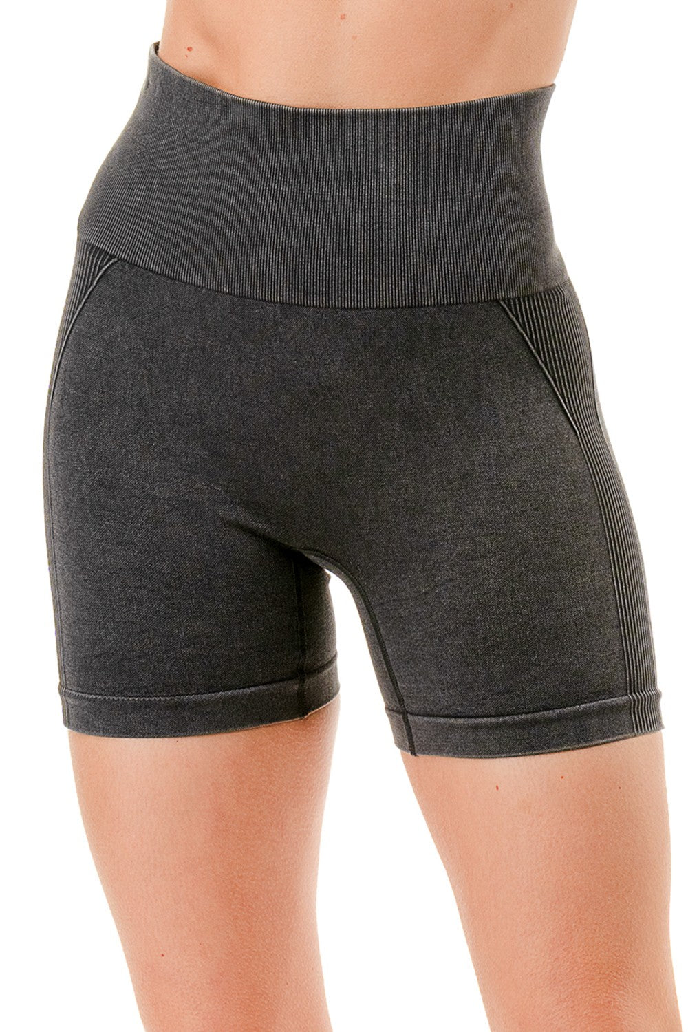 Mineral Wash Butt Lift Shorts