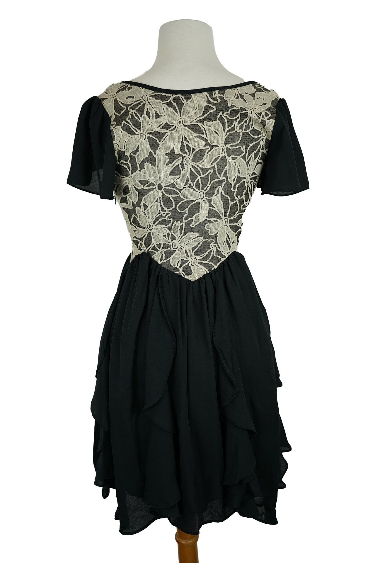 Black & White Embroidery Dress