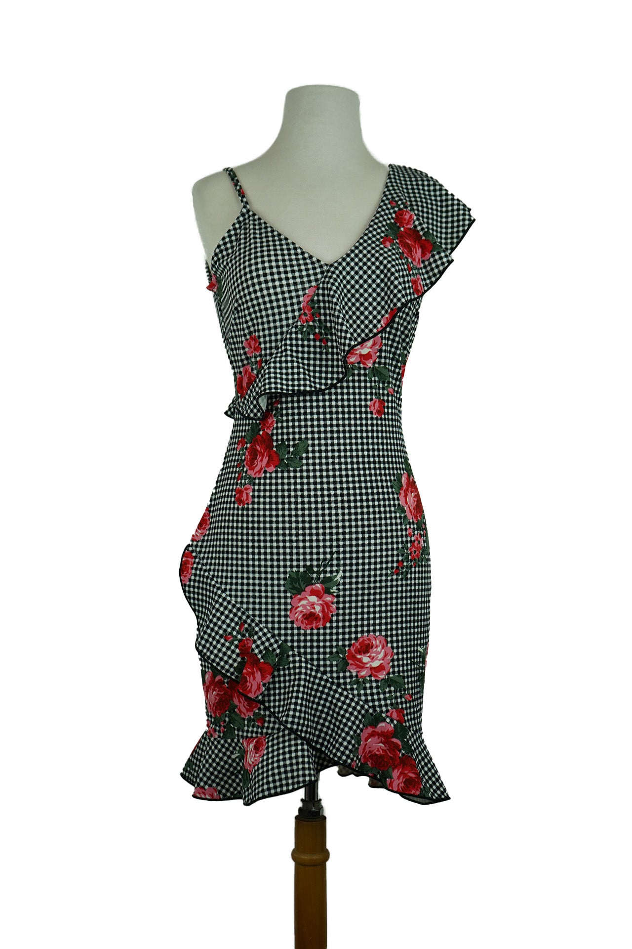 Rose Print Picnic Pattern Dress