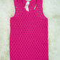 Breezy Pink Fishnet Racerback Tank One Size