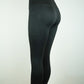 Black High-Waist Compression Legging with 3 Hook Closure & Side Pockets (Long)