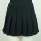 Women's Sleek Black Stretchy Mini Skirt with Built-in Shorts (92% Polyester, 8% Spandex) SMALL ONLY