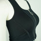 Women's Black Ribbed Zipper Ring Pull Crop Top - Stretchy, Sleeveless