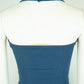 Womens Navy Ribbed Halter Neck Crop Top - Stretchy, Soft