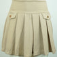 Stretchy Mini Skirt with Built-in Shorts & Side Button Detail