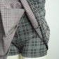 Comfortable Mini Skirt: Plaid Pattern w/ Built-In Shorts (Stretch Fabric)