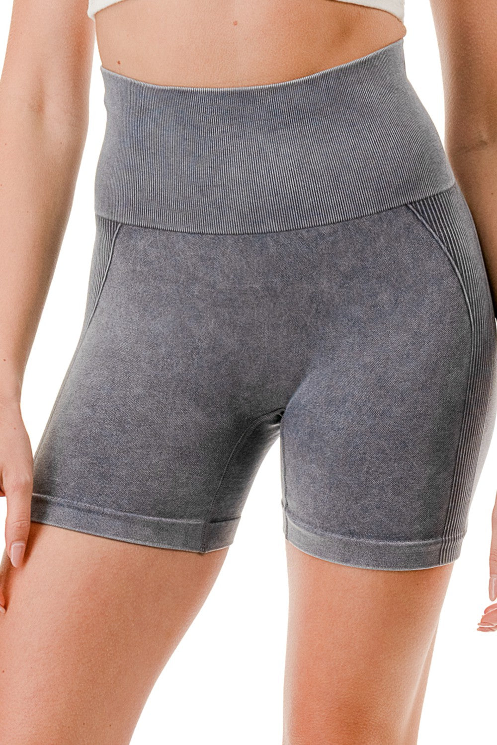 Mineral Wash Butt Lift Shorts