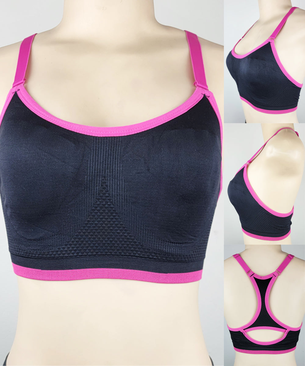 Youmita Sports Bra Removable Pads Yoga Fitness Has Stretch Racerback Style