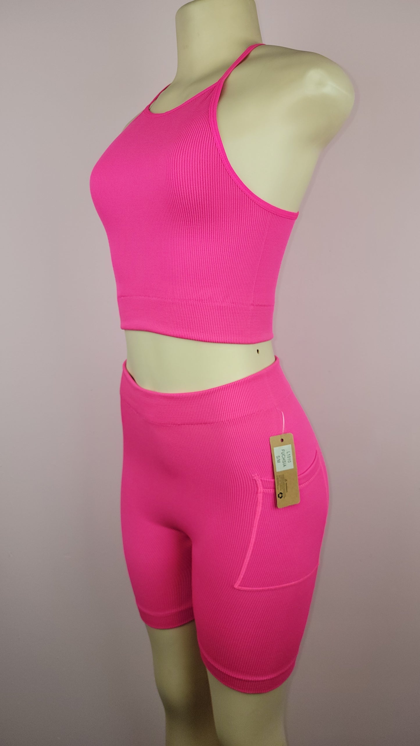 Seamless Ribbed Active Two Piece Set