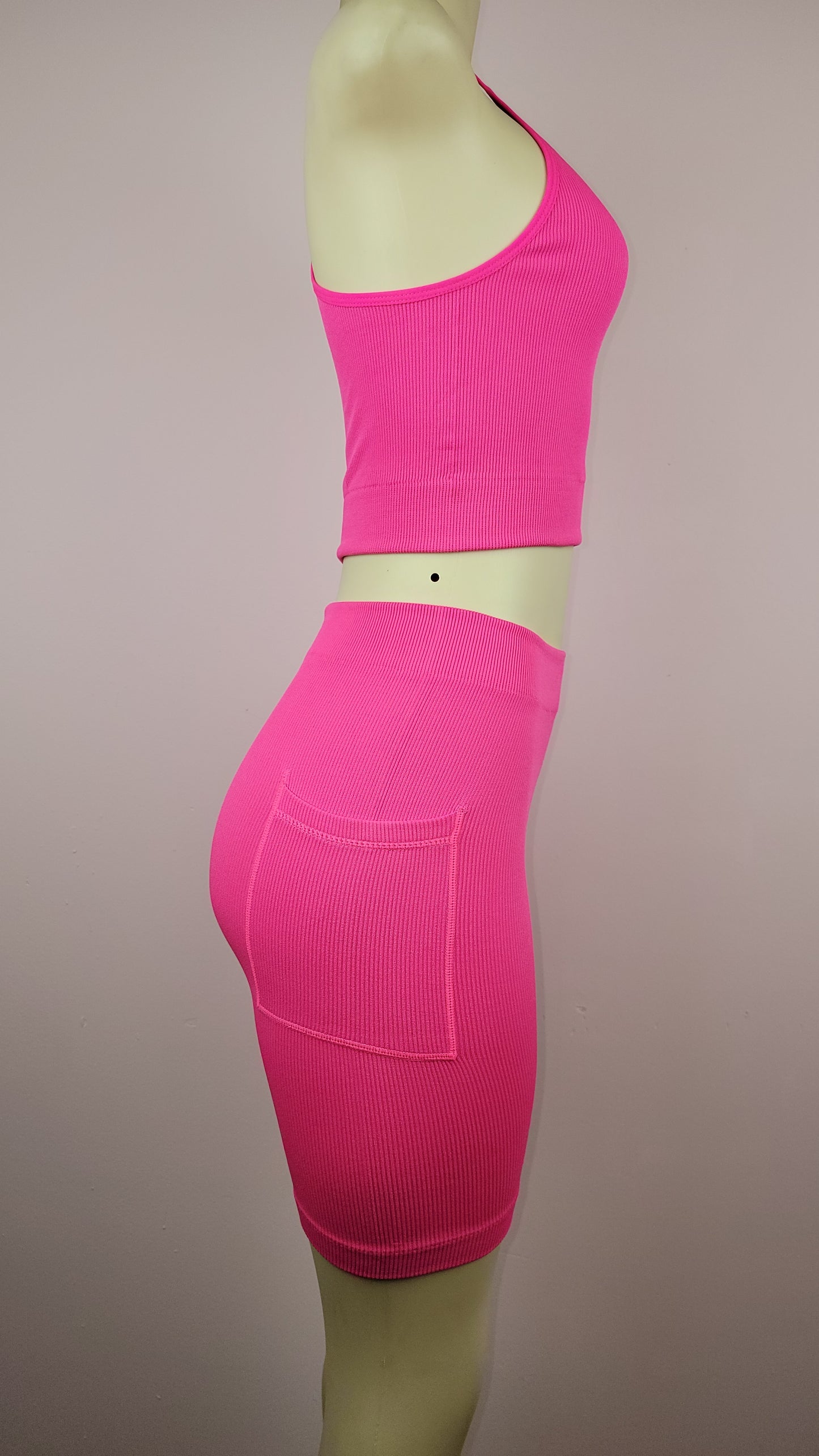 Seamless Ribbed Active Two Piece Set