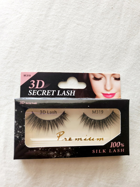 100% Silk Natural Fake Lashes (Style M319)