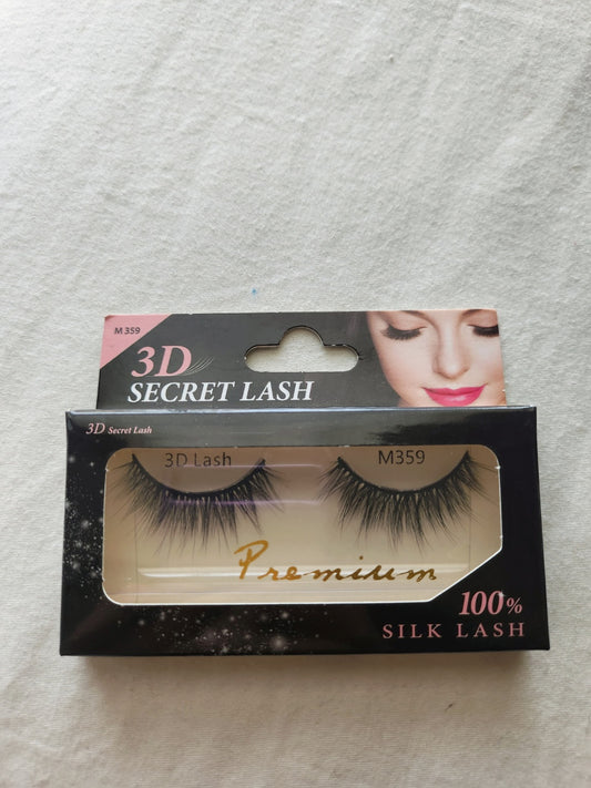 100% Silk Natural Fake Lashes (Style M359)