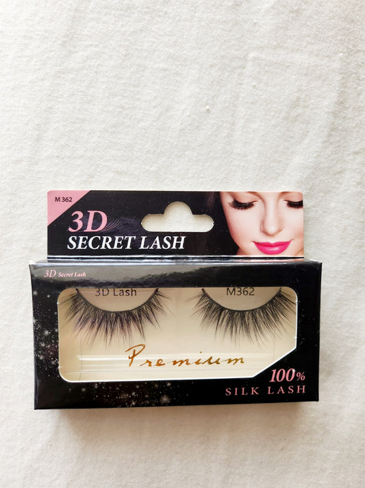 100% Silk Natural Fake Lashes (Style M362)