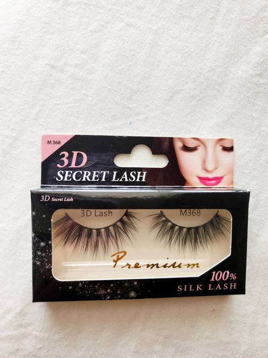 100% Silk Natural Fake Lashes (Style M368)