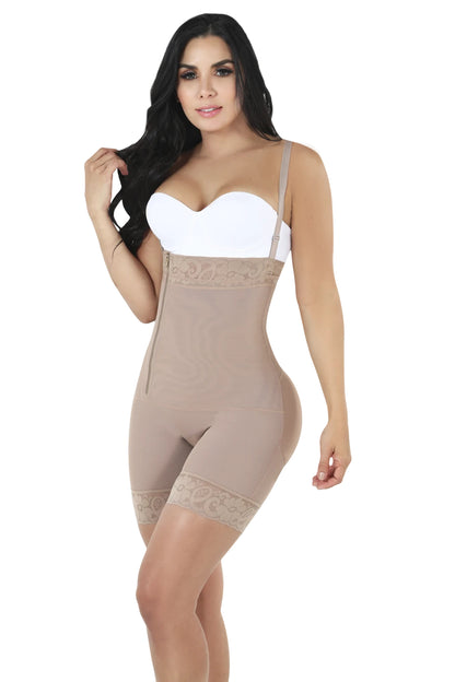 Strapless Shorts Body Shaper w/ Lateral Zipper