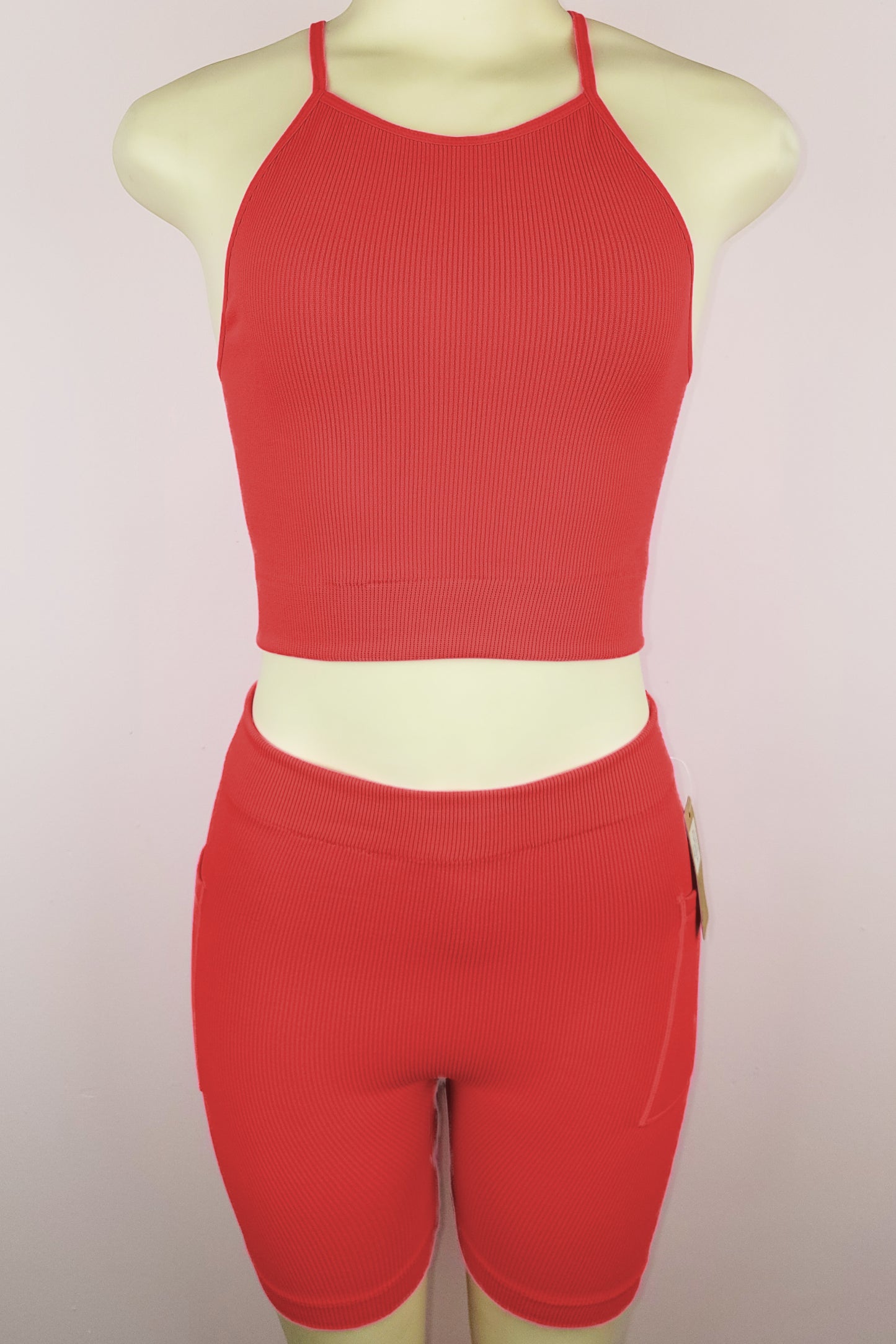 Seamless Ribbed Active Two Piece Set